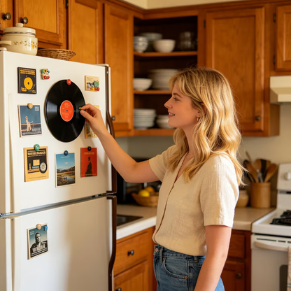 NFC-Enabled Singing Acrylic Ornament — Night Light & Fridge Magnet with Built-in Speaker