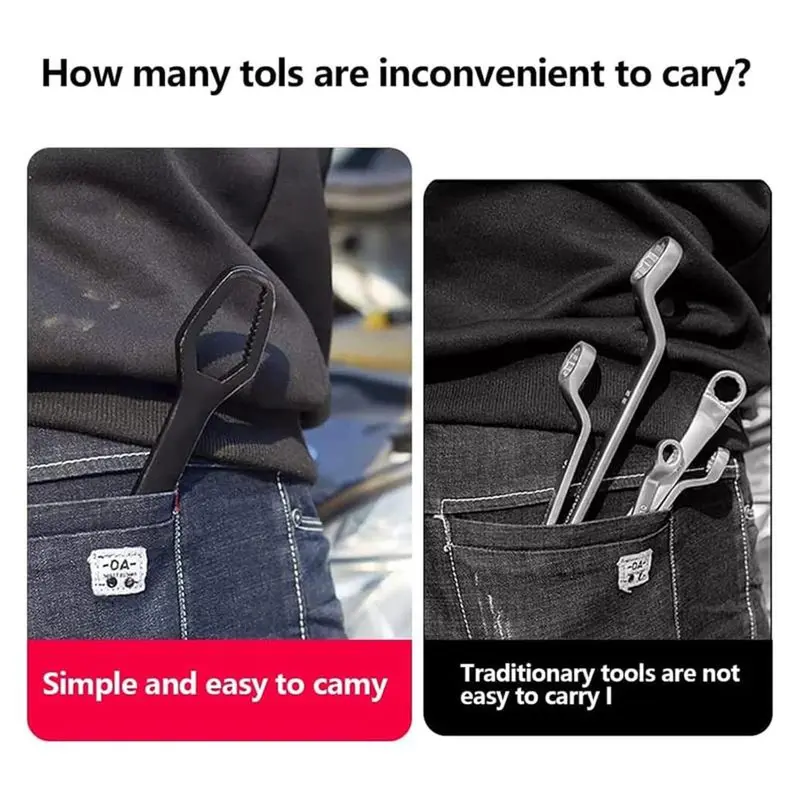 8-22mm Universal Torx Wrench Set, Double-ended Self-tightening Adjustable Wrench Tools