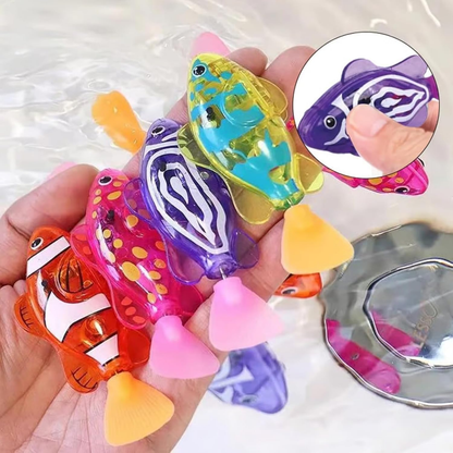 🐟️🐟️Swimming Robot Fish Toy, Pool Toy Robotic Fish with LED Light