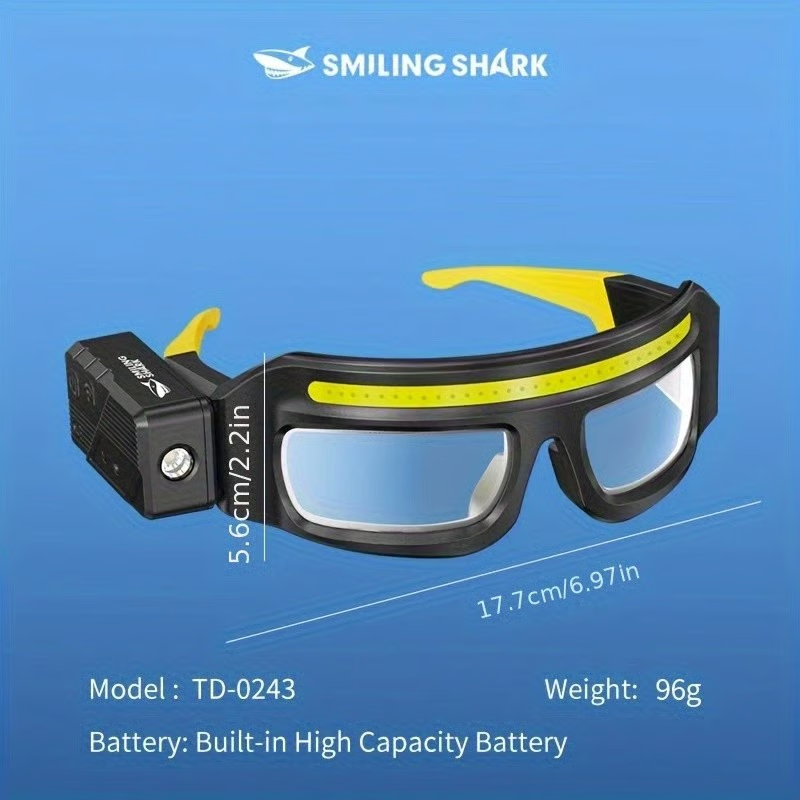 👓️👓️LED glasses with motion sensors and touch control, suitable for running, camping