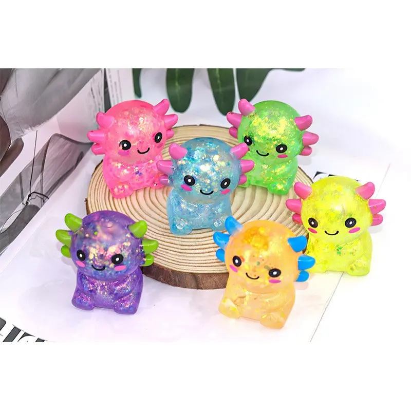 2 PCS Cute Salamander Taste Squeeze Toy, Relaxing and Fun
