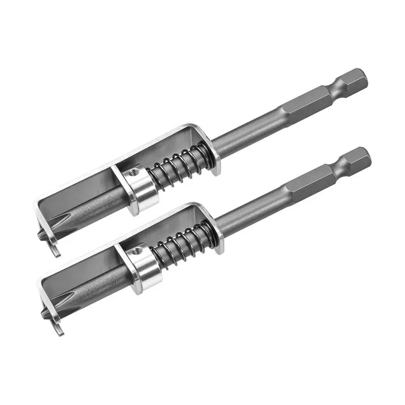 🛠️🛠️2 Pcs Spring-loaded Screw Holder Bit, Anti-drop Screwdriver Bit, Single-Hand Operation Bit Holder for Electricians, Mechanics, DIY Home Repair, Universal Screw Retaining Tool