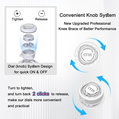 🔥⛹️Knob Knee Brace for Pain Relief, Knee Support with Patella Gel Pad & Side Stabilizers