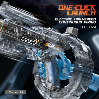Electric Water Guns Adults Kids, Automatic Blaster Long Range High Pressure Pump, Powerful Rechargeable Squirt Guns