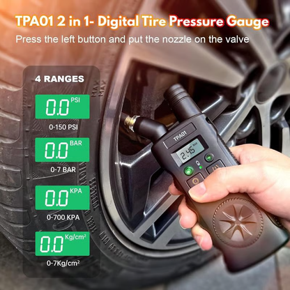 Digital tire pressure gauge