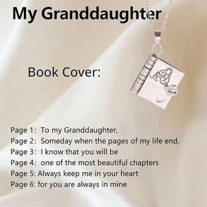 ✨️⭐For Granddaughter - The Most Beautiful Chapter Book Necklace