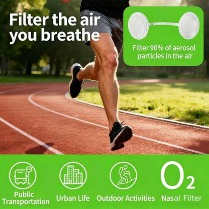 2 packs Integrated disposable dustproof nasal filter – an invisible nose clip mask specifically designed to block industrial dust, mist, and pollutants(10 per pack)