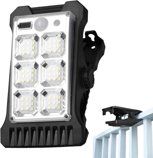✨️✨️Clip on Fence Solar Lights,Wall Lights | Solar Outdoor Clip Motion Sensor Security Light USB Charging Waterproof