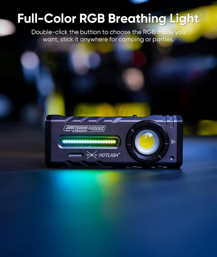 🔦✨️Rechargeable Flashlight, Magnetic EDC Flashlight Rechargeable