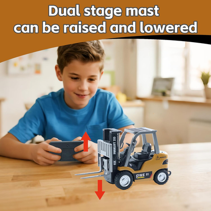 🔥1/64 Mini Rechargeable Remote Control Forklift  Truck
