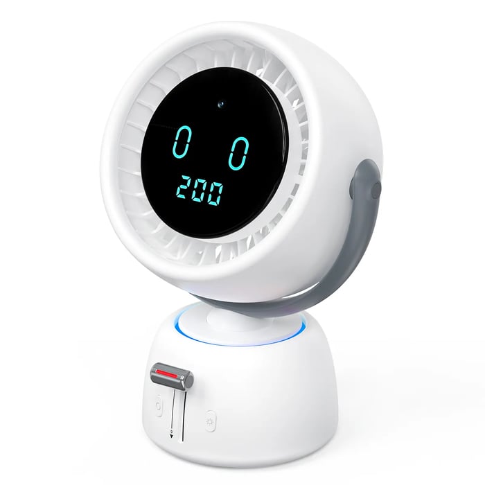 Smart Head Tracking Fan, 150° Auto-Follow Bathroom Sink Vanity Fan