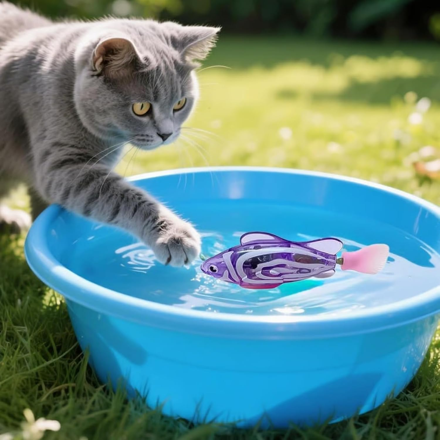🐟️🐟️Swimming Robot Fish Toy, Pool Toy Robotic Fish with LED Light
