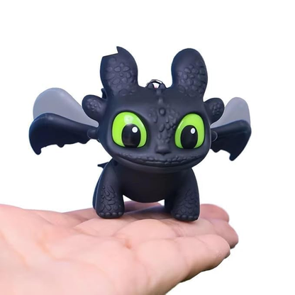 ✨️✨️4 PCS Flexible Dragon Keychain Articulated Keychain Toy with Movable Body Segments for Keys, Backpack, Bag Charm, Desk Display