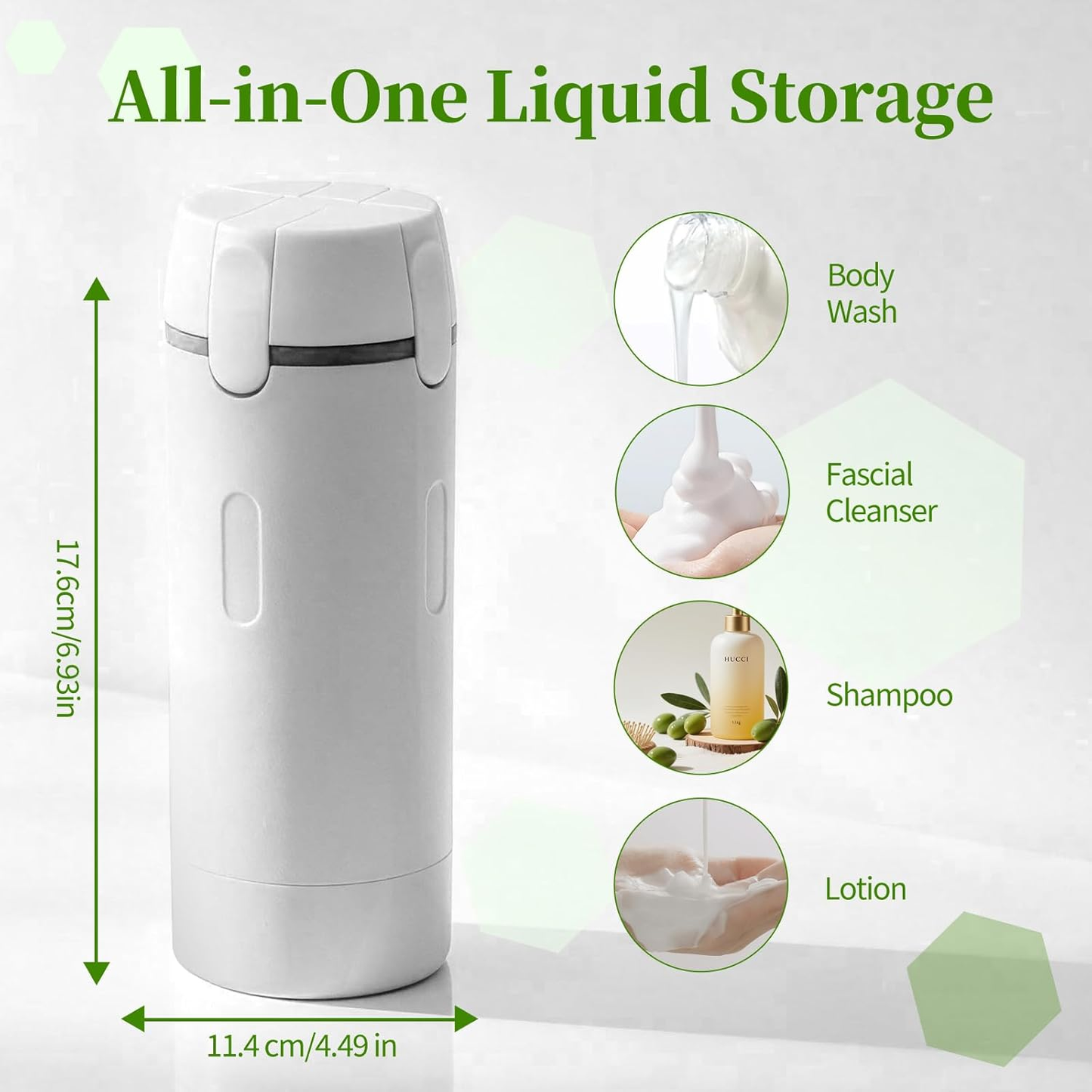 🔥4 in 1 Travel Dispenser, 4 Pack 30ML Travel Bottles for Toiletries