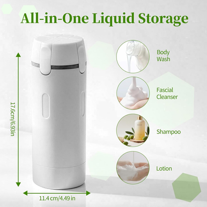 🔥4 in 1 Travel Dispenser, 4 Pack 30ML Travel Bottles for Toiletries