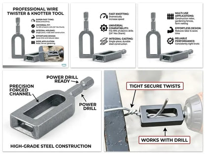 🛠️🛠️Multifunctional Wire Twister / Knotter — Sizes #9 & #11