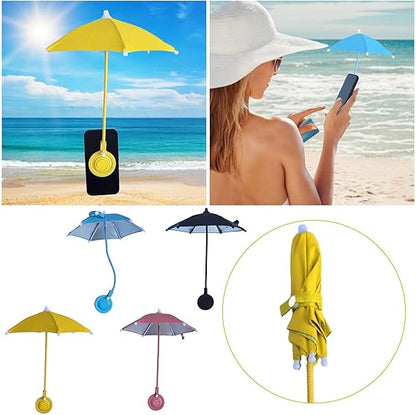 ☀️Magnetic Phone Umbrella for Sun, Hands Free Adjustable Sun Shade to Avoid Overheating for All Phones