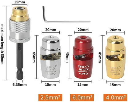 🛠️🛠️Wire Stripping Tool & Wire Twisting Connector, Wire Cutter Drill Attachment, Electrical Wire Twister Tool for Drill Set