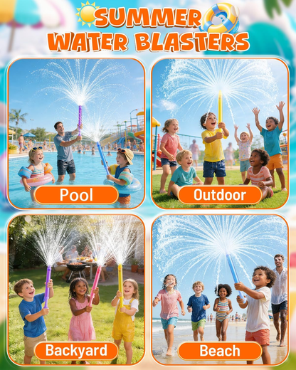 Fireworks Water Gun for Kids Adults：Water Squirter Water Blaster Bulk for Kids Ages 4-12, Water Shooters Squirt Guns for Pool Toy Swimming Beach Backyard Outdoor Party Favors