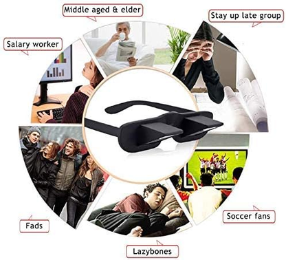 🔥🔥Horizontal Lazy Glasses Lying Down Bed Reading Watching HD Lazy Readers Glasses