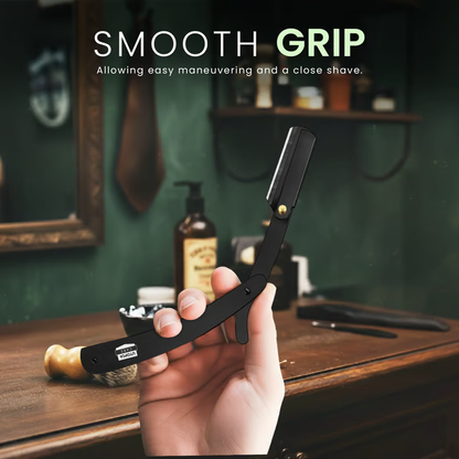 🪒🪒Professional Straight Razor for Men | Barber Straight Edge + 10 Blades Included