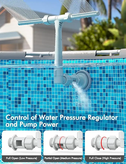 ⛲️Poolhacker Pool Fountain for Above-ground Pool & Inground Pool