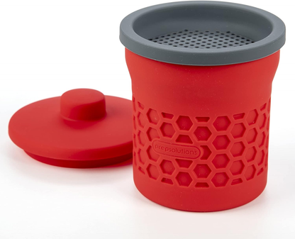 2 PCS Heat-Resistant Silicone Grease Strainer & Keeper
