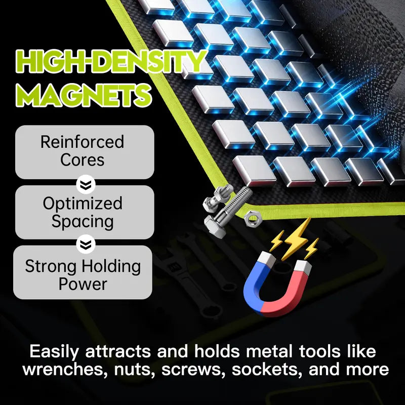 3PCS Flexible Magnetic Tool Mat & Tray Holder