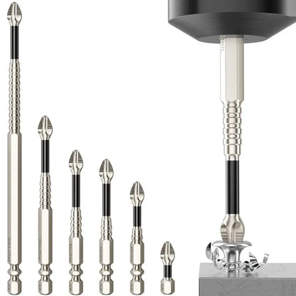 🔩Non-Slip Magnetic Power Screwdriver Bit Set – 9-Piece, K5 Impact-Resistant S2 Steel Bits (1/4" Hex Shank, Length 25–150 mm)🔩