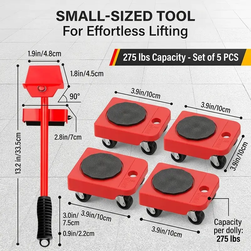 🛠️Efficient Moving Tool | One-stop moving solution, easy and time-saving moving essential. Powerful wheeled moving tool