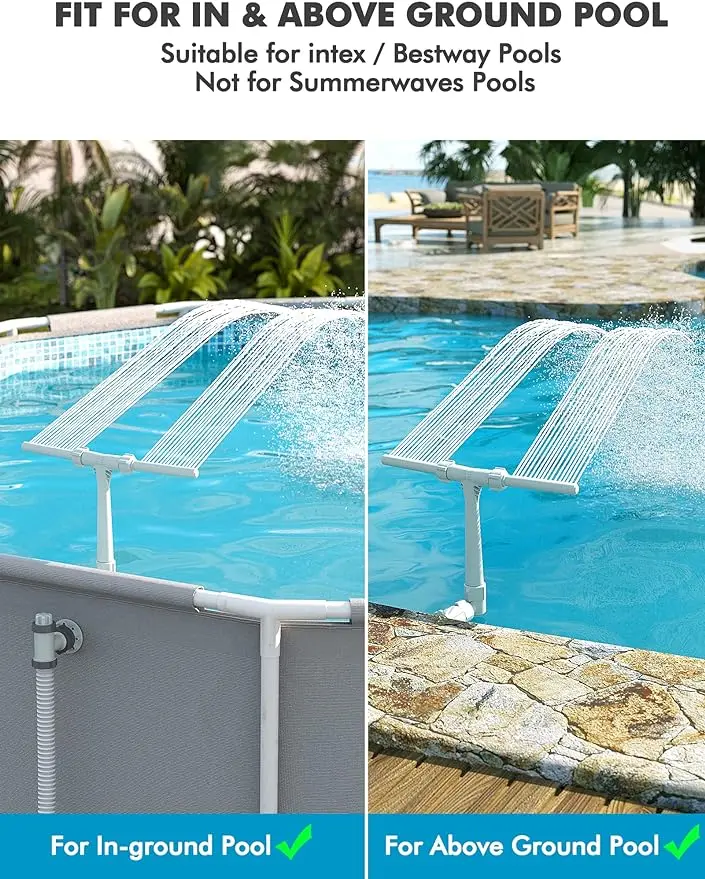 ⛲️Poolhacker Pool Fountain for Above-ground Pool & Inground Pool
