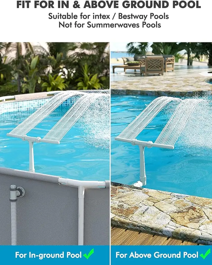 ⛲️Poolhacker Pool Fountain for Above-ground Pool & Inground Pool