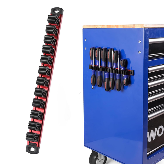 Magnetic Screwdriver Organizer and Wrench Organizer,12-Slot Screwdriver and Wrench Holder